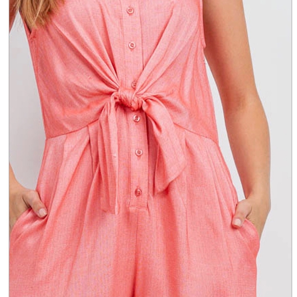 EN CREME Sophisticated Chic Pink Jumpsuit 💗 - Picture 2 of 5